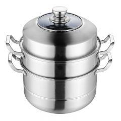 Stainless Steel Steamer Pot Kitchen Cookware Cooking Pot 3 Layer Food Steamer Pot