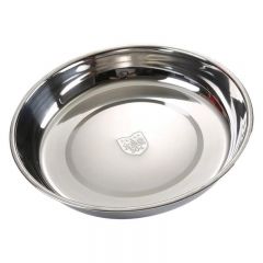 Stainless Steel plates household circular plates flat plates thickened vegetable plates and dining plates