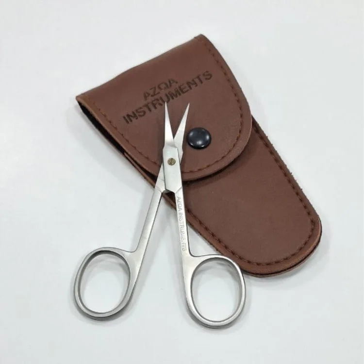 Wholesale Premium Stainless Steel Cuticle Scissors Satin Finish Sharp Fine Tips Professional Nail Care Trimming Adults