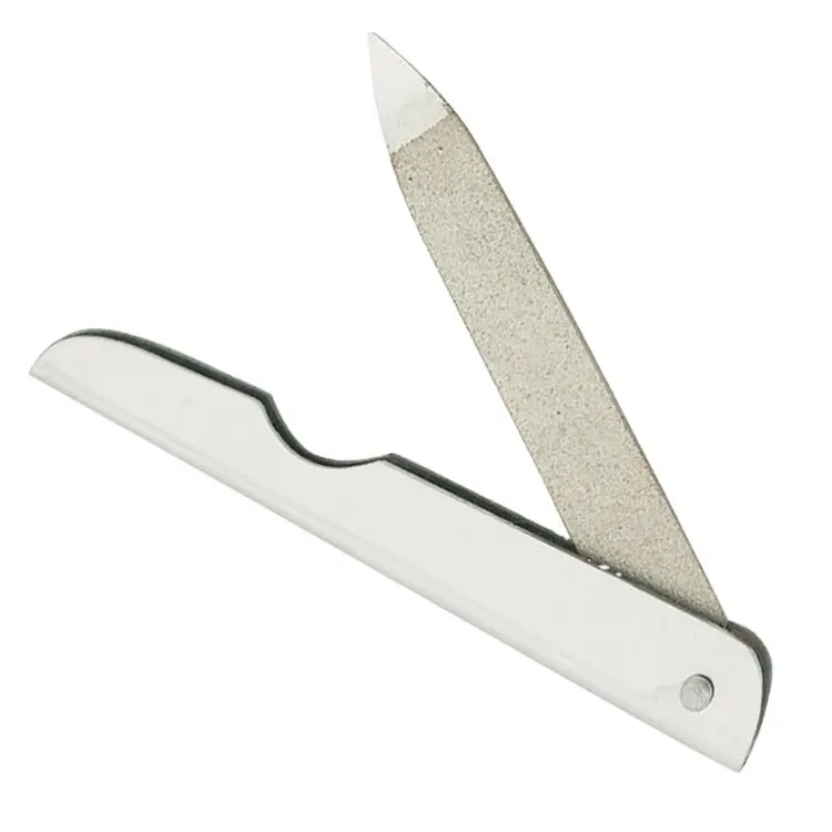 Wholesale Stylish Stainless Steel Foldable Nail File With Diamond Pattern Compact Design For Manicure Pedicure And Nail Care