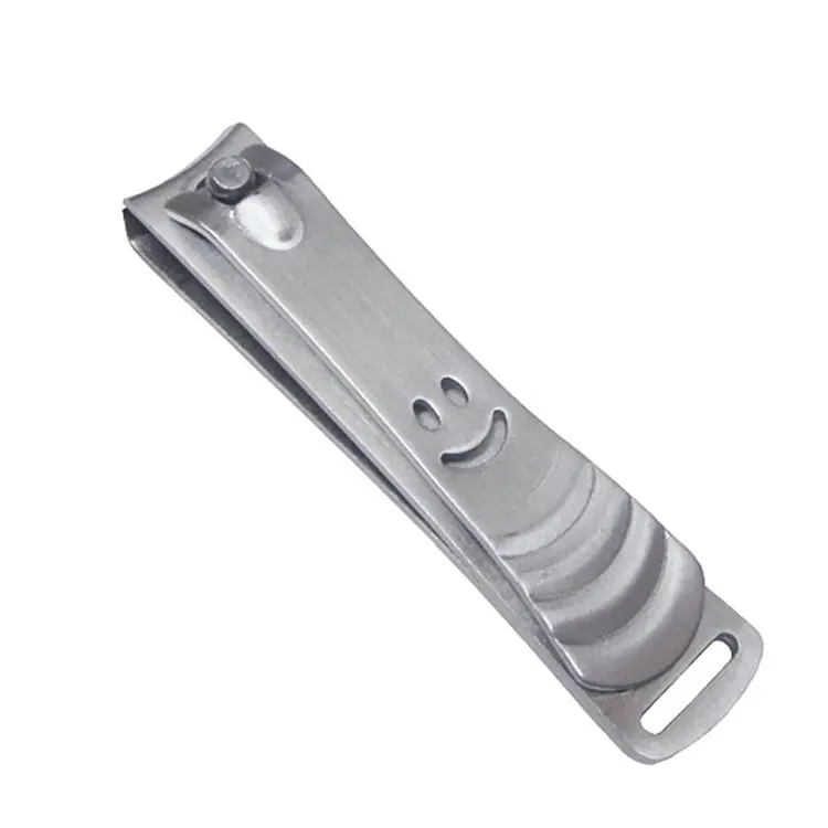 Wholesale Stainless Steel Nail Clipper With Stamped Smiley Face Lever Design For Fingernail And Toenail Grooming