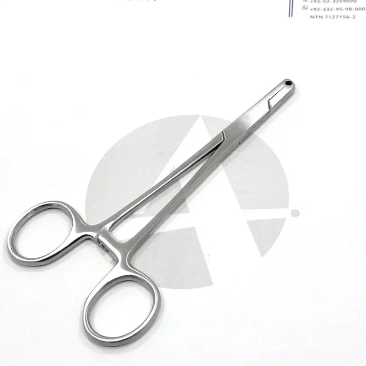 Wholesale High Quality Stainless Steel Dermal Anchor Forceps With Notched Tip For Holding 5mm Dermal Tops 5.5 Inch Piercing Tool