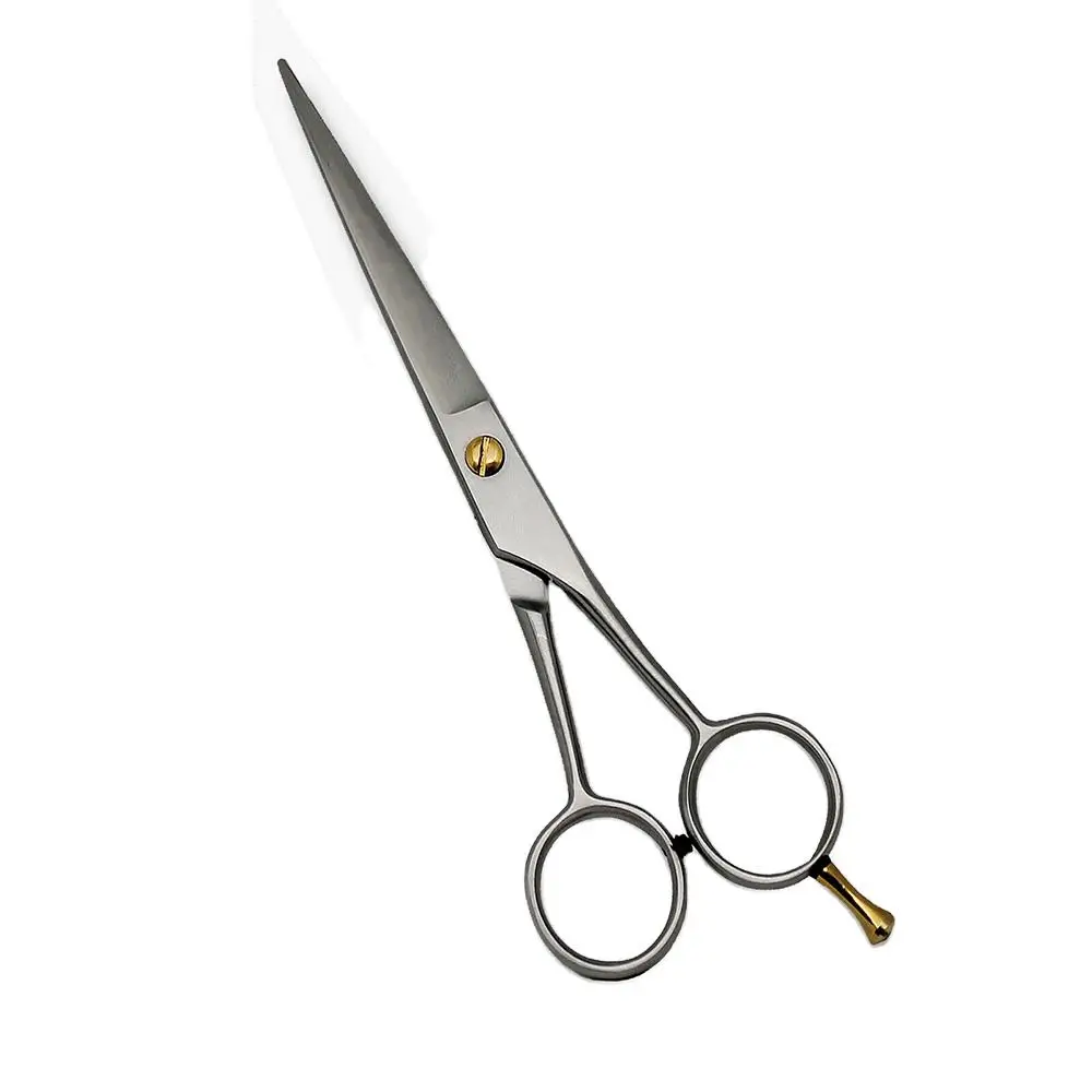 Wholesale Right Handed Barber Scissors Silver Finger Rest Professional Hairdressing Shears Salon Hair Cutting Tool
