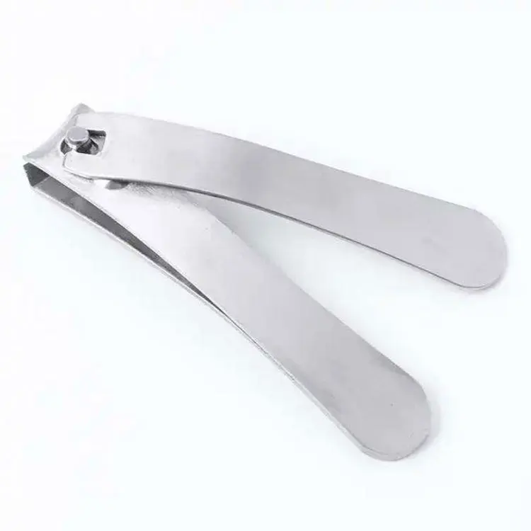 Stainless Steel Nail Clipper With Sharp Cutting Edge And Curved Handle For Professional Manicure Pedicure And Nail Care