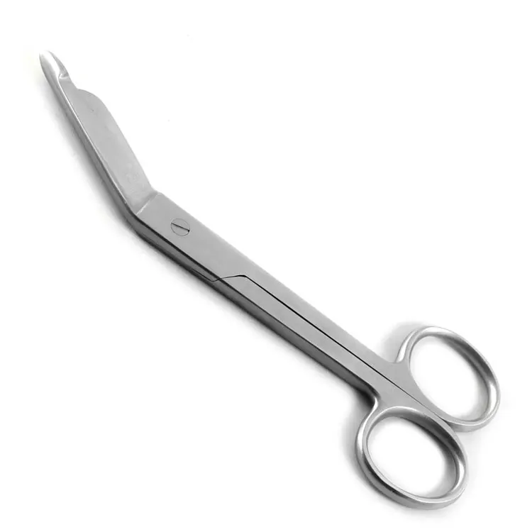 Stainless Steel Industrial Grade Multi-purpose Lister Bandage Scissors Angled Blunt Tip Smooth Edge Dressing Removal Medical