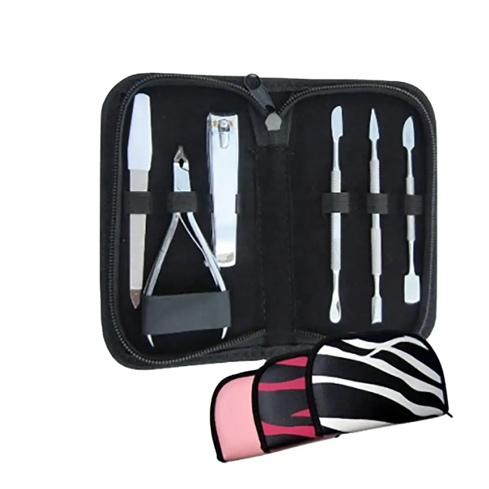Wholesale Stainless Steel Manicure Pedicure Nail Clipper Set Cuticle Grooming Tools With Portable Storage Case