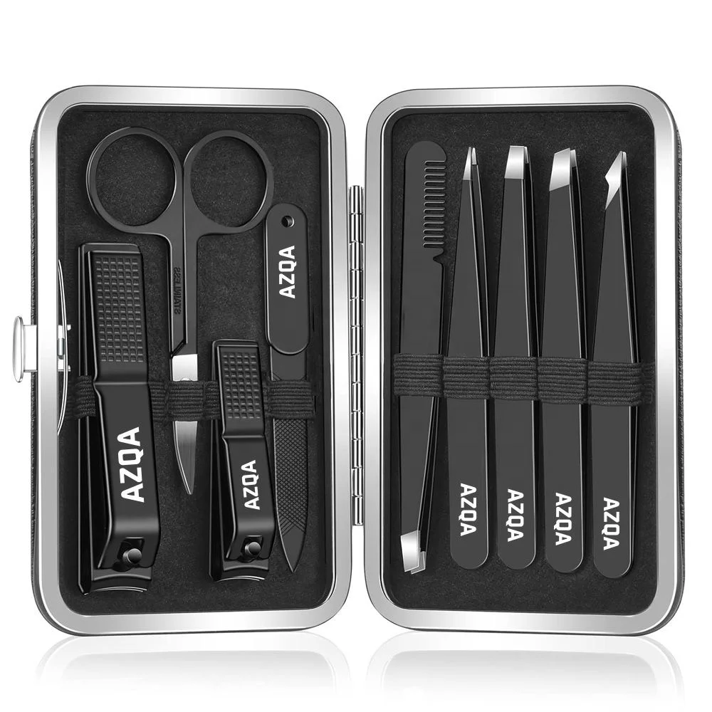 Premium Quality 11-piece Manicure Pedicure Set For Men Custom Logo Cuticle Trimmer Nail Grooming Kits Personal Care Beauty