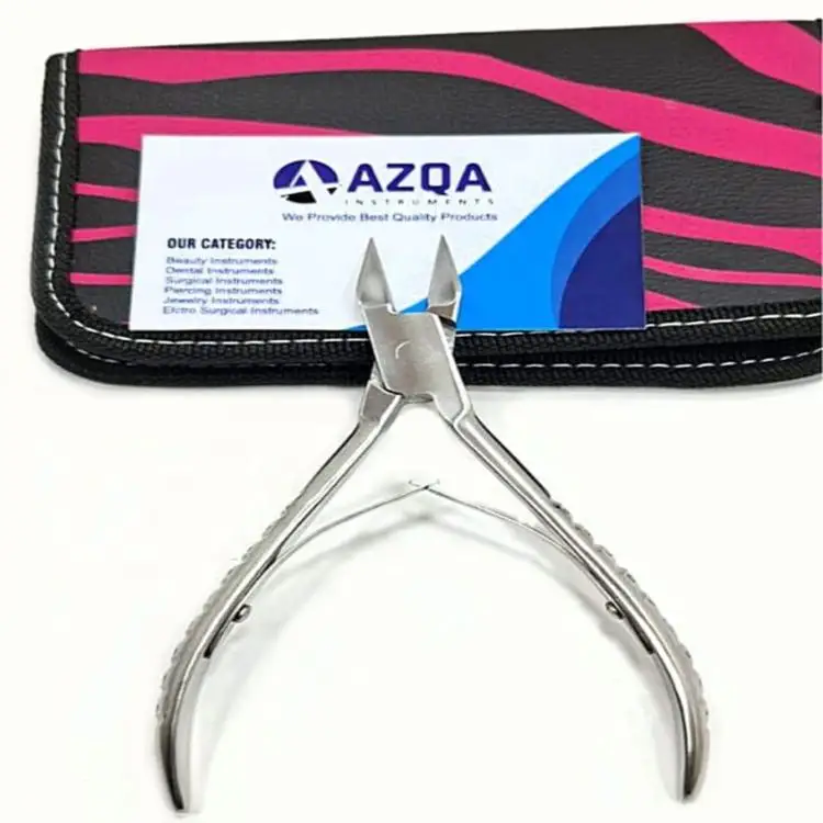 Wholesale Advanced Stainless Steel Luxury Sharp Straight Fine Point Nail Nipper Accurate Trimming Cuticle Care Manicure Pedicure