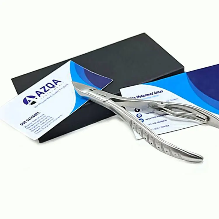 Stainless Steel Heavy Duty Nail Toenail Nipper Textured Ergonomic Handle Wide Jaw Opening Professional Design For Podiatry Foot