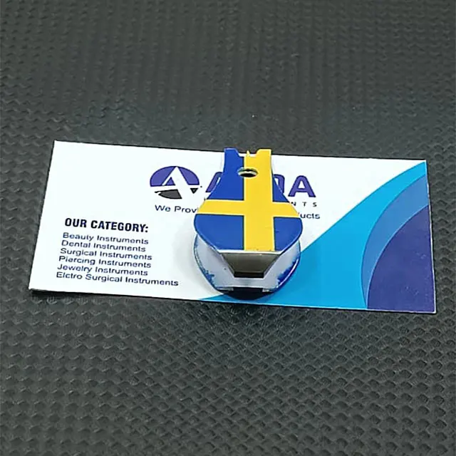 Swedish Flag Design Paper Coated Stainless Steel Fishing Line Nipper For Fishing Line Cutting And Outdoor Angling