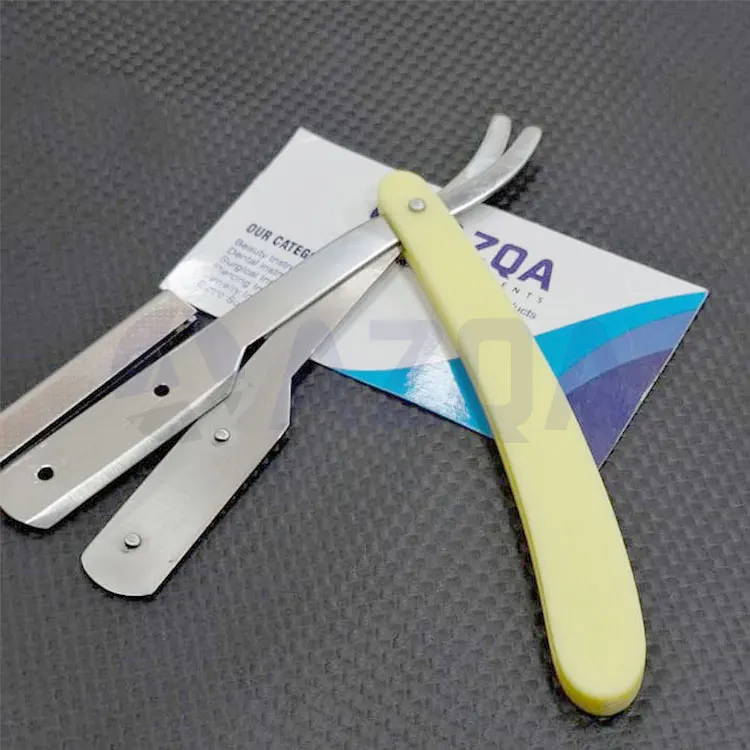 Stainless Steel Folding Barber Straight Razor With Stainless Steel Handle And Sharp Blade Holder Professional Shaving For Men