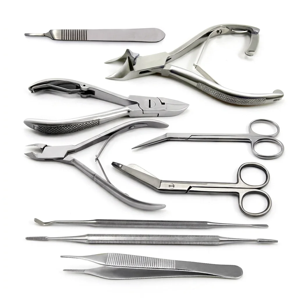 Professional Stainless Steel Manicure And Pedicure Tools Set For Nail Care Hand And Foot Grooming Ideal For Home And Salon Use