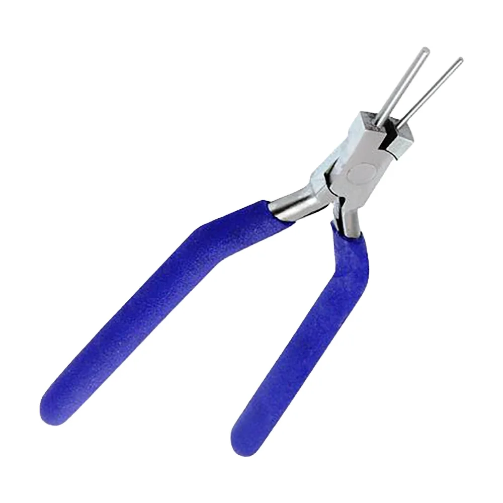 Backhaus International Az-h-412 Blue Grip Handle Straight Rod Stainless Steel Jewelry Setting Pliers Jewelry Tools &amp; Equipment