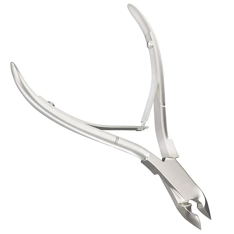 Stainless Steel 3.95 Inch Cuticle Nippers With Sharp Blades Double Spring Lap Joint For Manicure And Pedicure