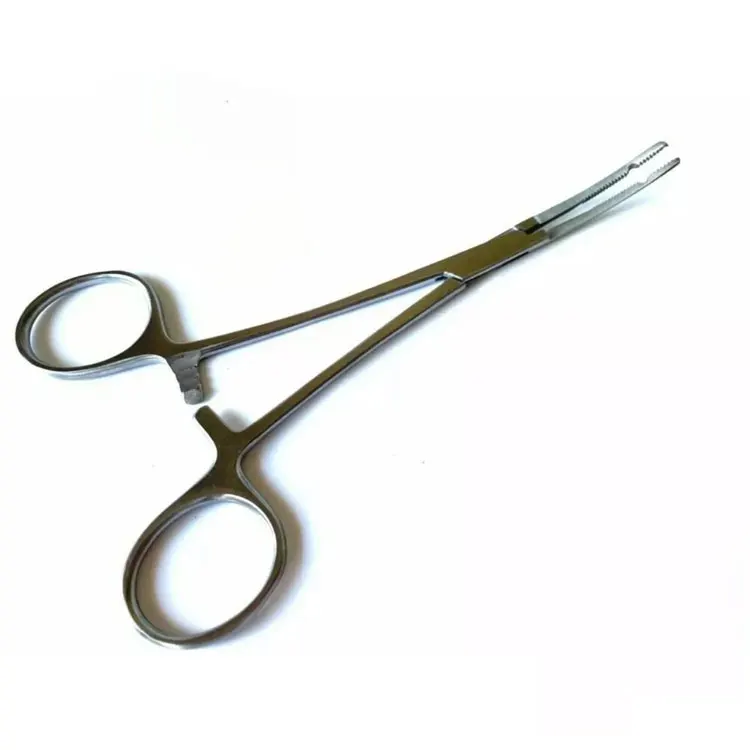 Stainless Steel Professional Dermal Anchor Holder Body Piercing Forceps With 1.6mm Hole For Jewelry Placement Changing Diy