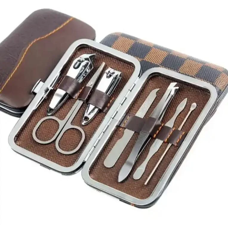 Stainless Steel Manicure &amp; Pedicure Kit Nail Care Grooming Tools Set With Portable Travel Case For Personal And Professional Use