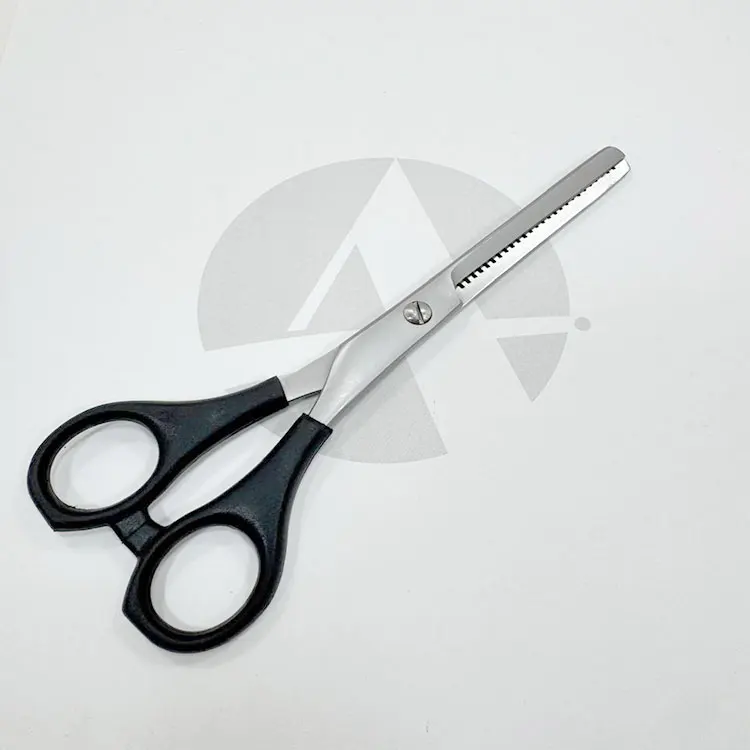 Stainless Steel Barber Hair Thinning Scissors With Plastic Handle For Professional Hair Texturizing And Blending