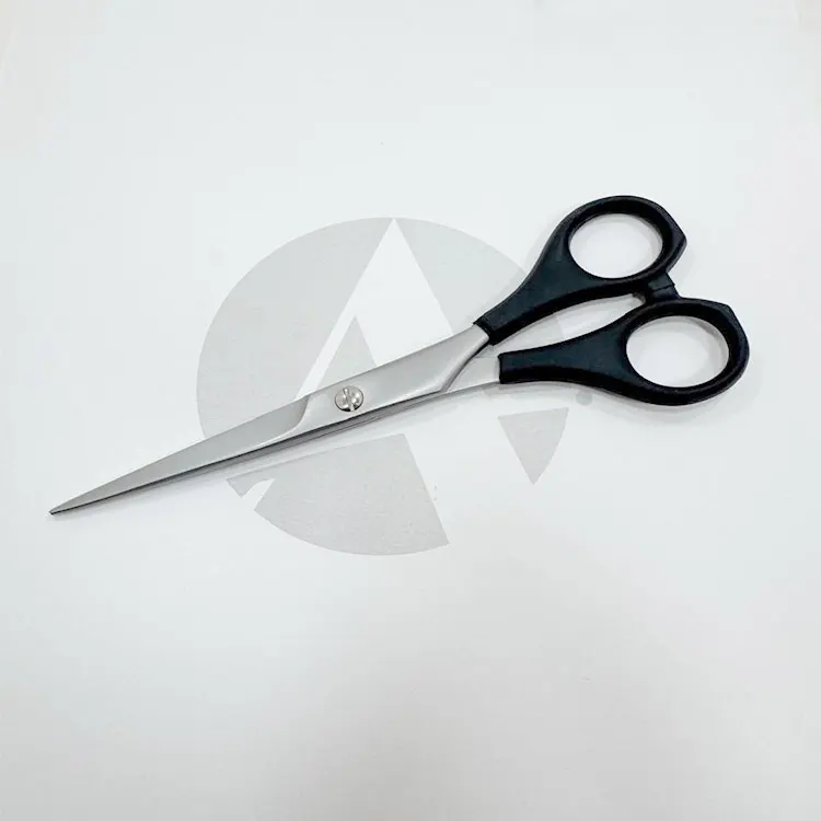 Right-handed Stainless Steel Barber Scissors Medium Handle Blunt Tips Sharp Blades Professional Salon Use 4cr13 Stainless Steel