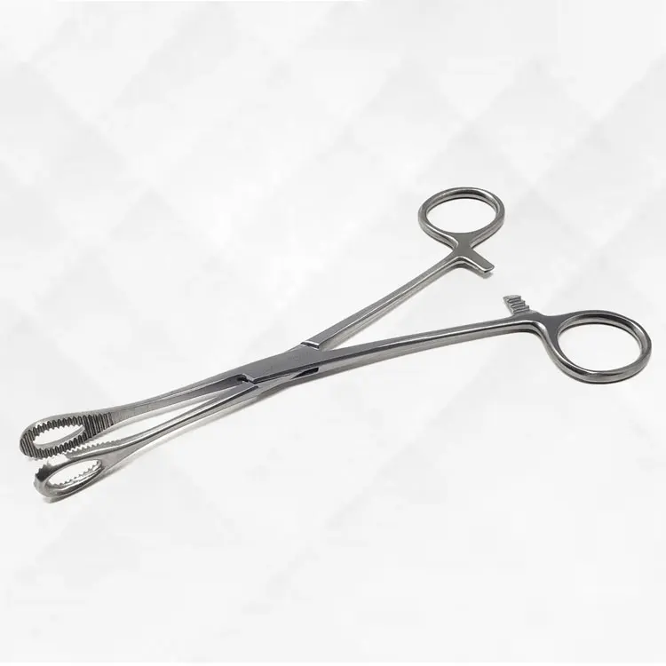 Stainless Steel Straight Sponge Clamp Forceps For Body Jewelry Handling And Professional Body Piercing