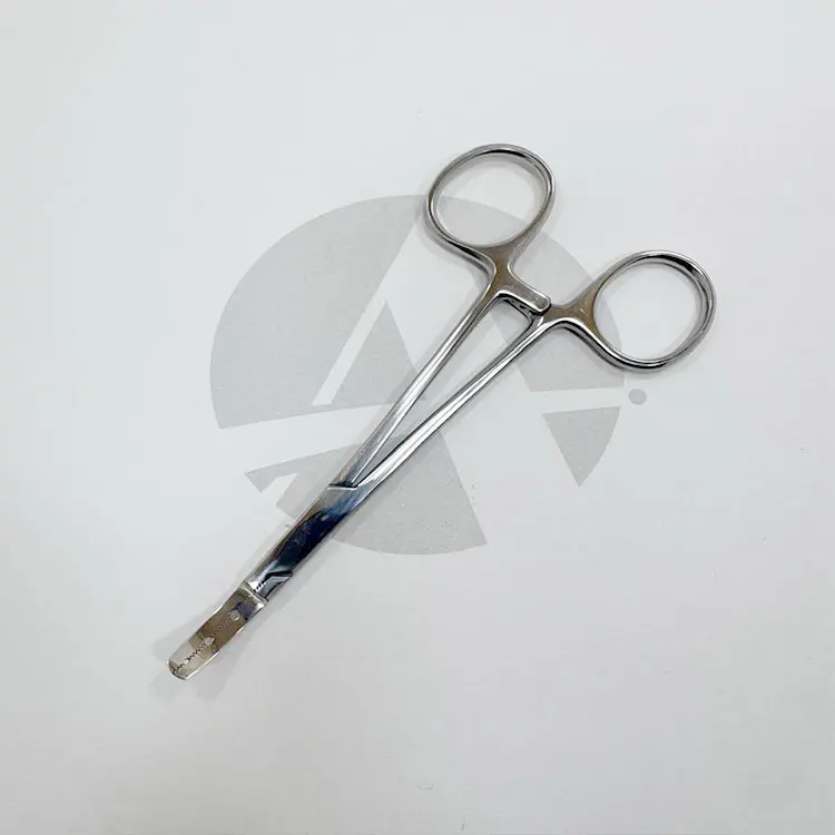 Stainless Steel 5.5 Inch Three Hole Dermal Anchor Forceps 1.2mm/1.6mm/2mm For Professional Body Piercing Custom Logo Az-dahf-02