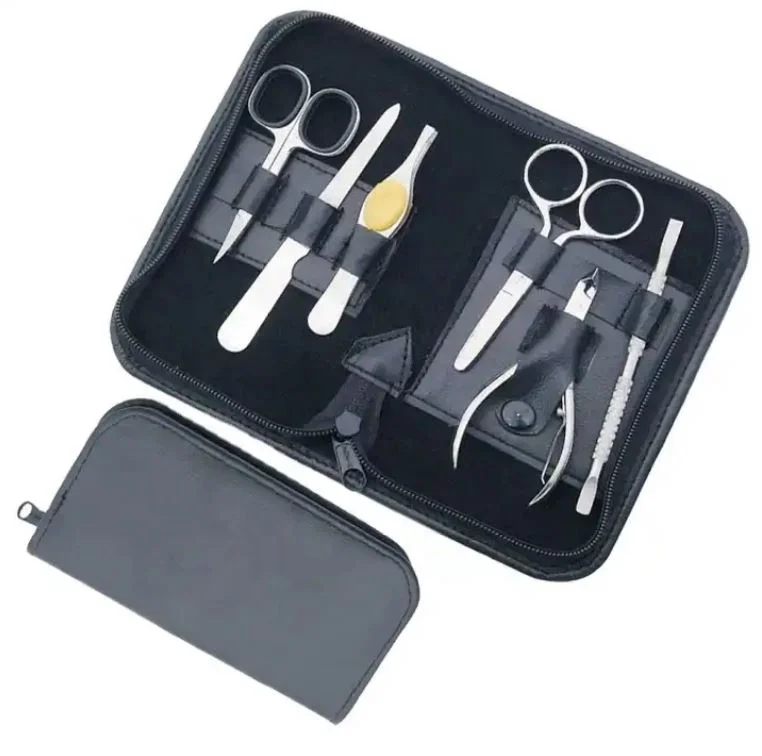 J2 High Quality Stainless Steel Manicure Pedicure Tools Set With Nail Cuticle Nipper Clipper And Scissors Kit For Personal Care