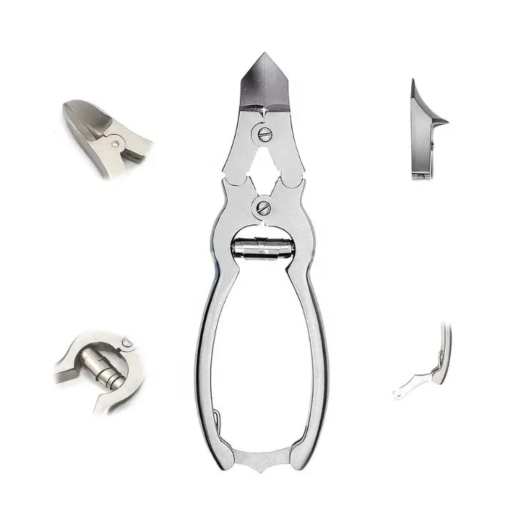 Heavy Duty Stainless Steel Double Action Toenail Nipper For Thick Hard Nails Podiatry Foot Care And Nail Trimming