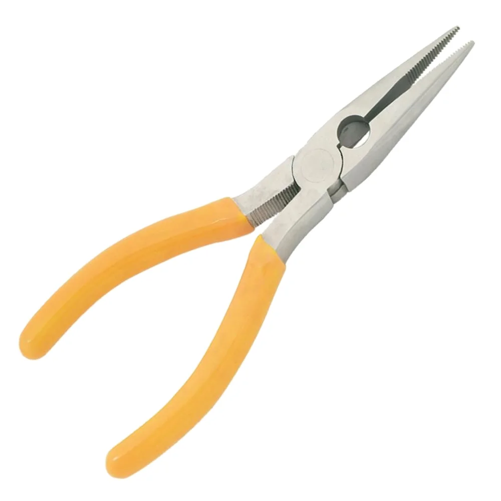 Straight Tip Yellow Grip Stainless Steel Jewelry Making Pliers With Use In Wire Cutting Made In Pakistan