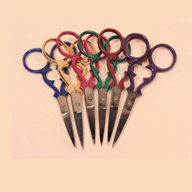 Stainless Steel Victoria Style Needle Tip Scissors 3.5 Inch For Thread Cutting Embroidery Sewing And Needlework