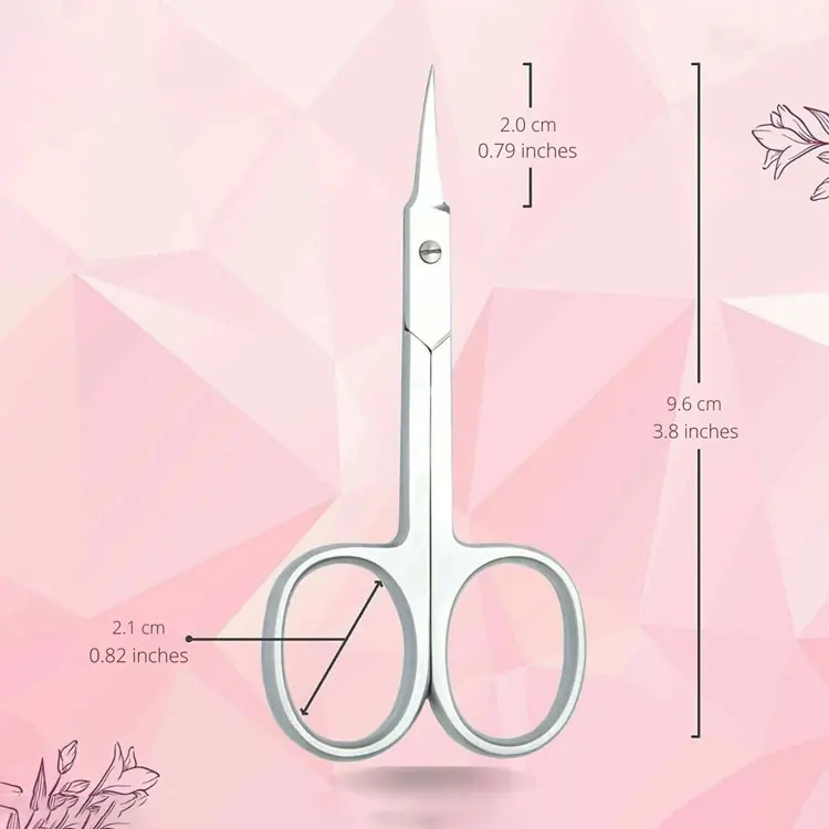 Premium Stainless Steel Grooming Cuticle Scissors With Fine Point Blades For Professional Manicure Care