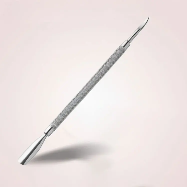 Professional Stainless Steel Cuticle Pusher Dual End Nail Cleaner Tool For Manicure Pedicure And Nail Care