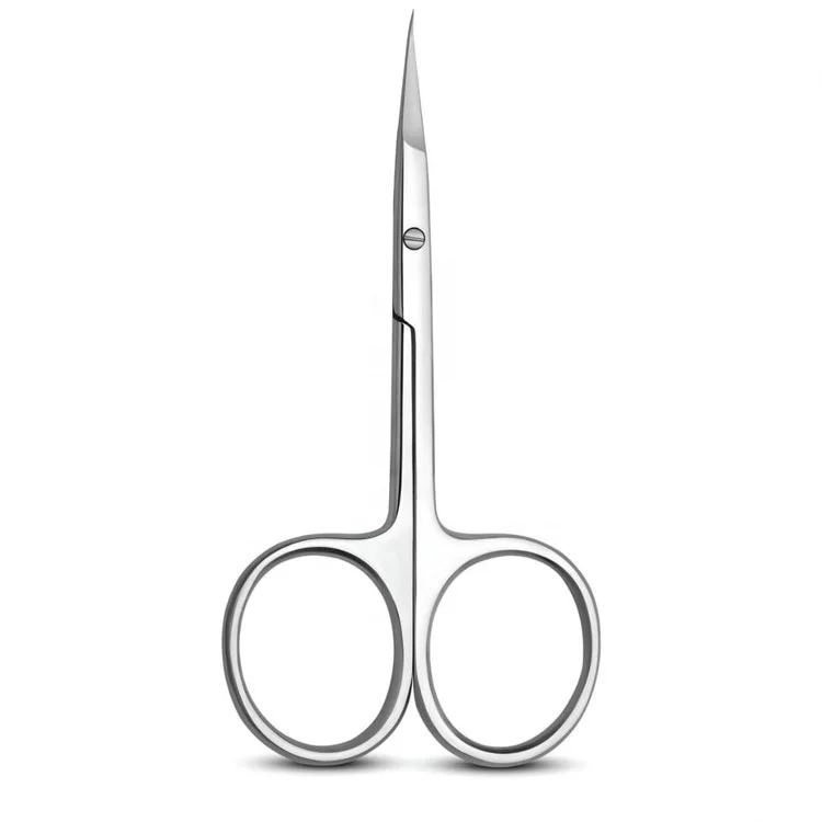 Professional Stainless Steel Cuticle Scissors Fine Tip Precision Nail Cuticle Trimmer For Manicure Pedicure Grooming