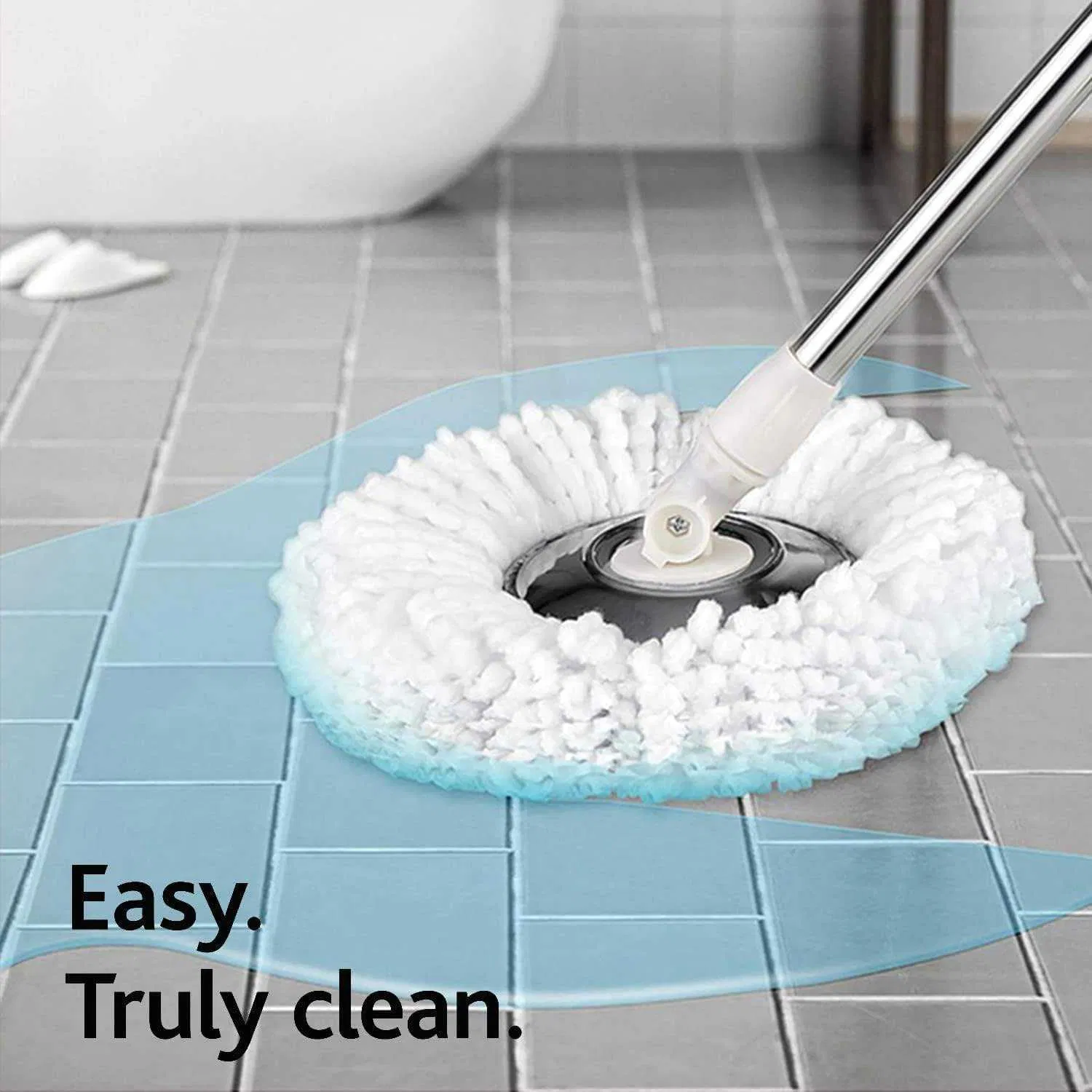 Floor Cleaning Adjustable Cleaning Microfiber Mop Set 8-Shaped Rotating Mop Set with Plastic Bucket