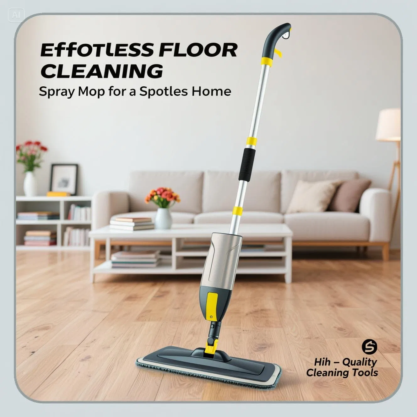 PT05 European and American Market Spray Mop Supermarket Dedicated to Household Cleaning Wet and Dry Dual Use