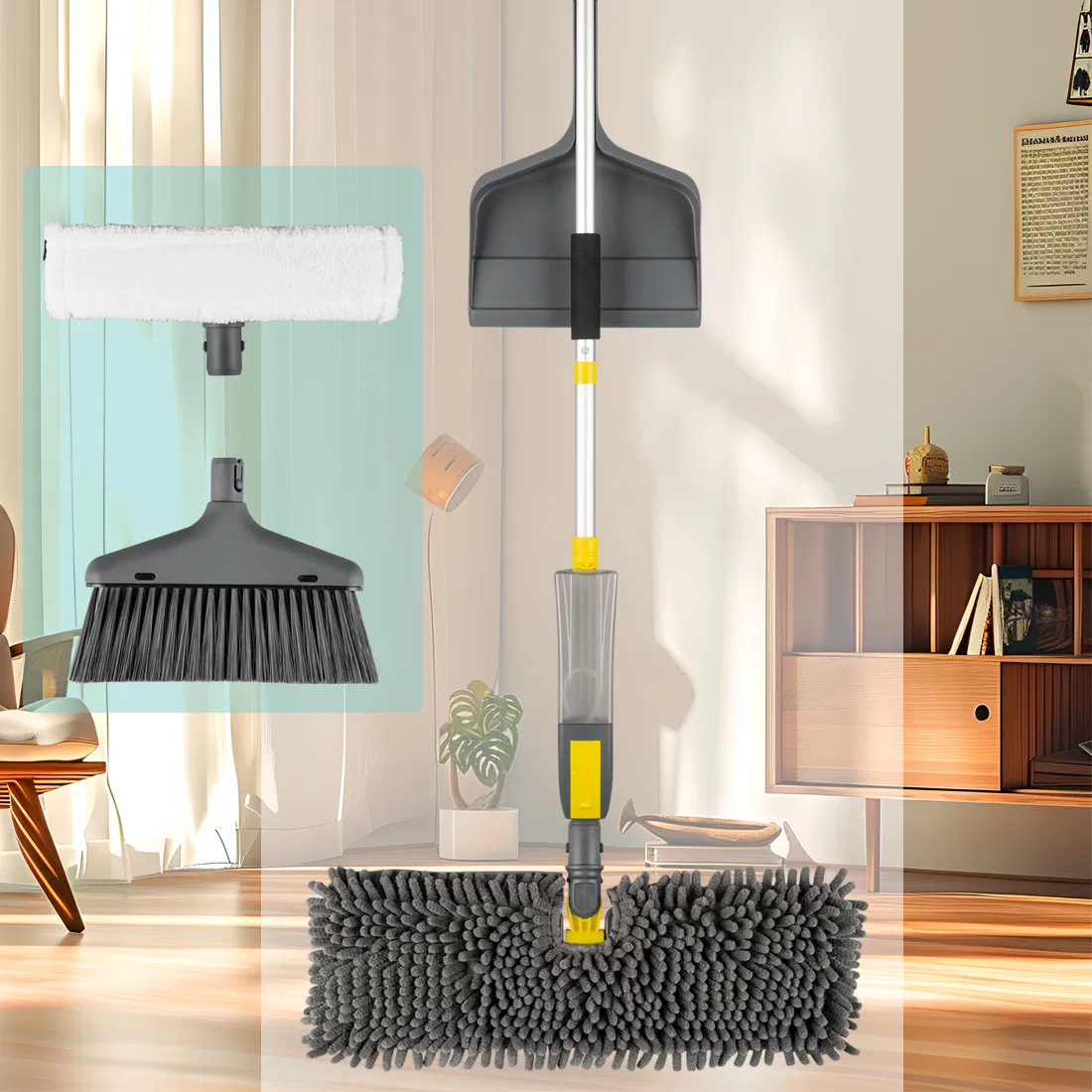 Pts08 4-in-1 Spray Mop, Multi-Function