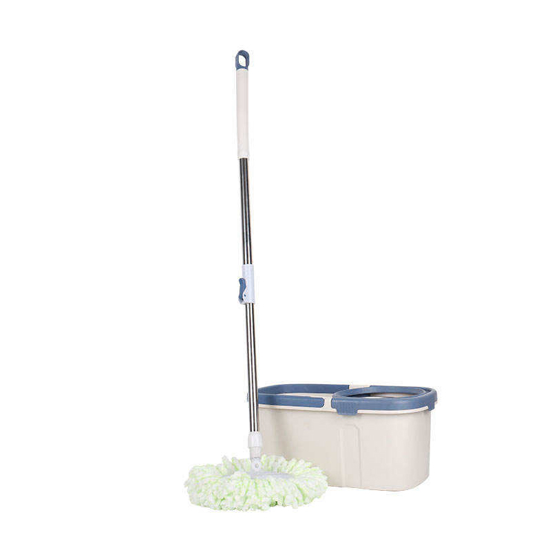 Ergonomic Handle Double Turbine Spin Mop Hand Pressure Rotation Bucket Mop