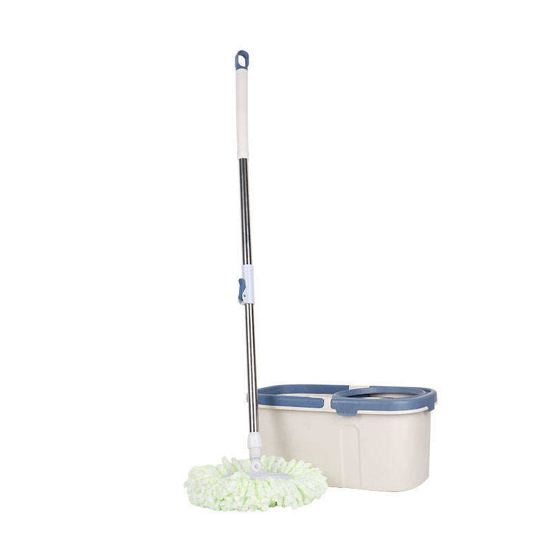 Labor-Saving Hand Pressure Double Turbine Spin Mop with Bucket Mop