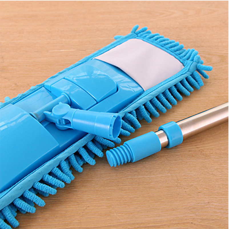 Home Cleaning Flat Mop with Multi - Color Options and Chenille Cleaning Pad Mop