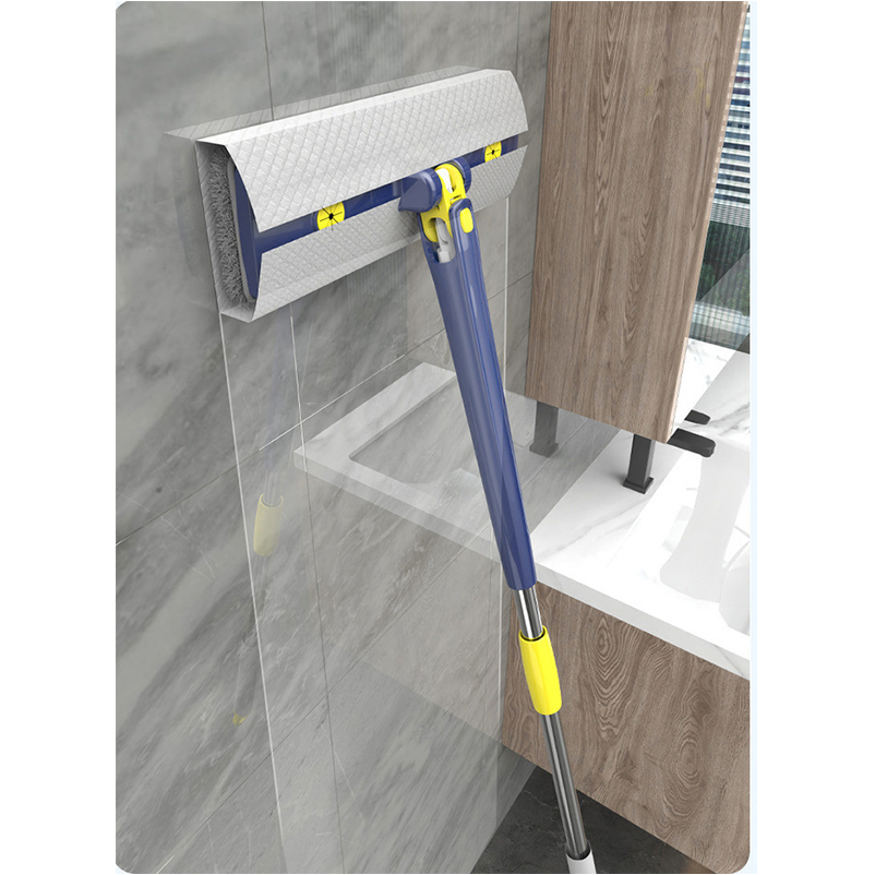 Reusable Hook Suspension Mop Space Saving Adjustable Handle Microfiber Floor Mop