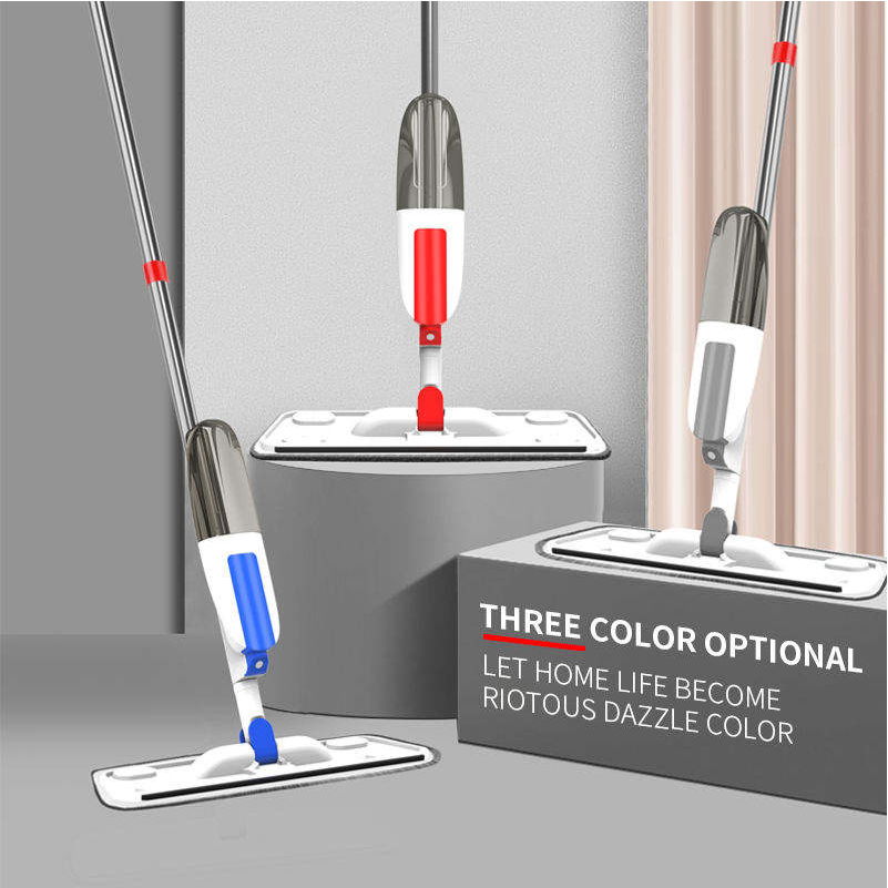 Dry Wet Use Spray Mop with Reusable Microfiber Pad for Home Mop