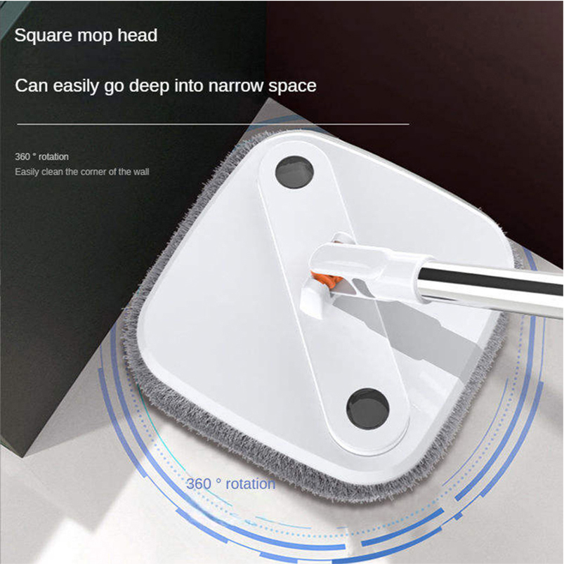 Spin Mop Bucket Set with Self - Cleaning & Easy Wring Feature Mop