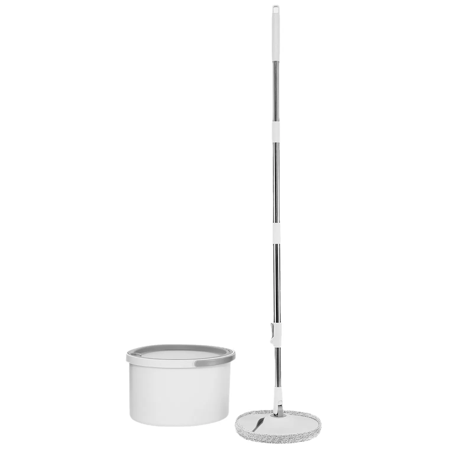 High Quality Microfiber Mop with 360 Rotating Spinning Durable Steel Pole Clean Floor Spin Mop Set with Water Separetion