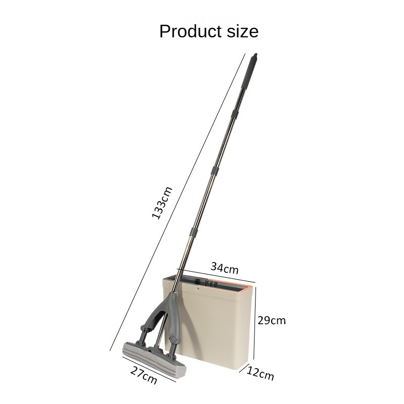 Self-Drying PVA Sponge Mop 3-in-1 Function Bucket Set