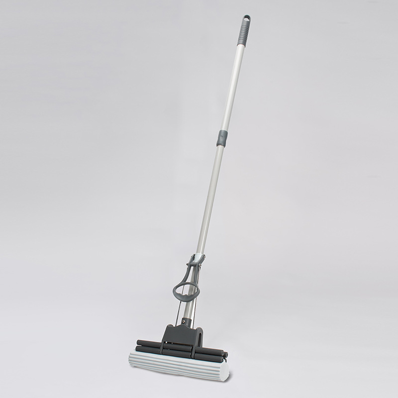 Hands-Free Foldable PVA Sponge Mop Self-Drying Floor Cleaning Mop
