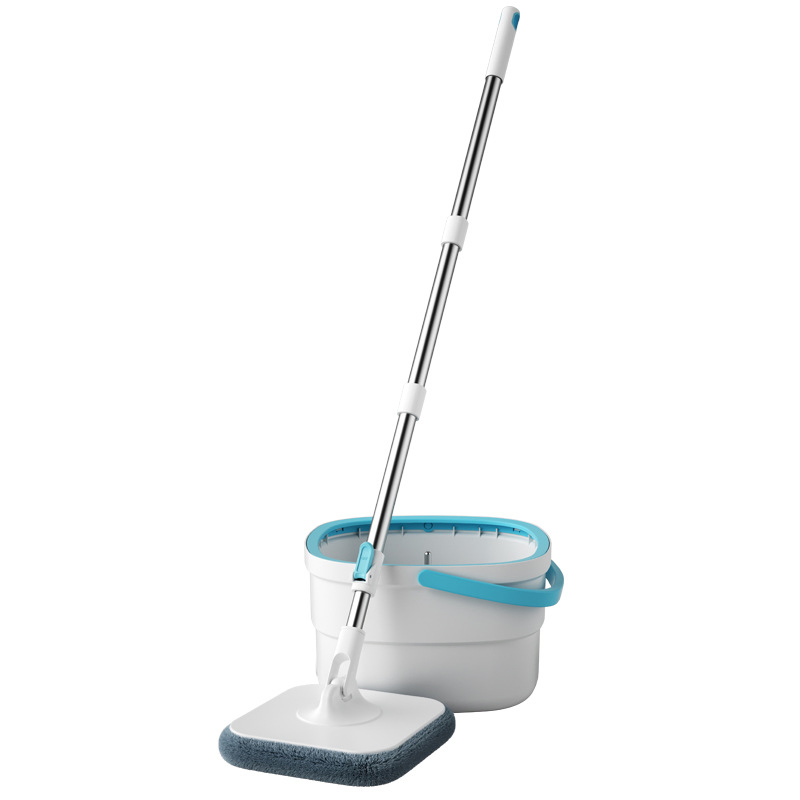 Wastewater Separation Siphon Microfiber Flat Mop Bucket Lazy Household Hands-Free Rotating Mop Automatic Floor Cleaning Device
