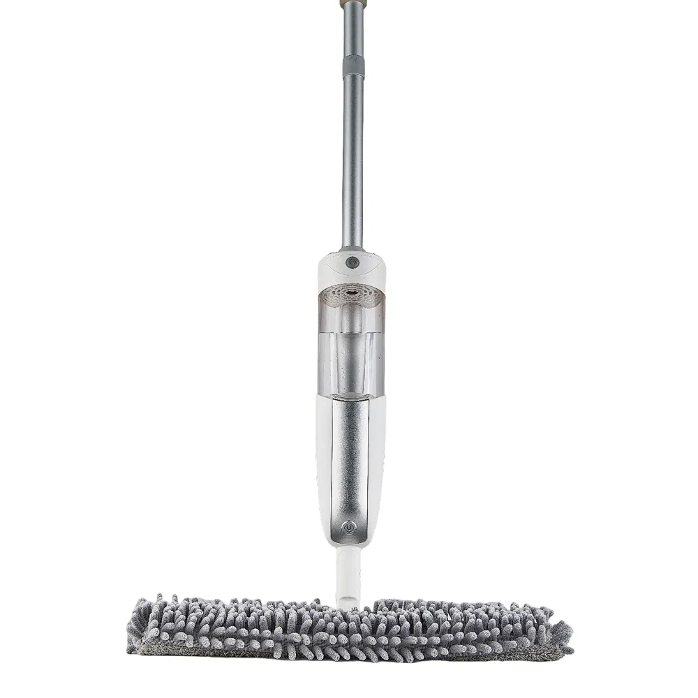 Microfiber Fabric Long Handle Spray Mop Handheld Floor Tile Cleaning Tool with Aluminum Pole Magic Mop