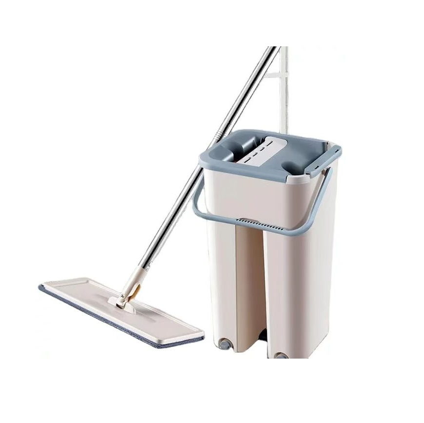 Hands Free Cleaning Microfiber Mop Easy Floor Cleaning Flat Mop
