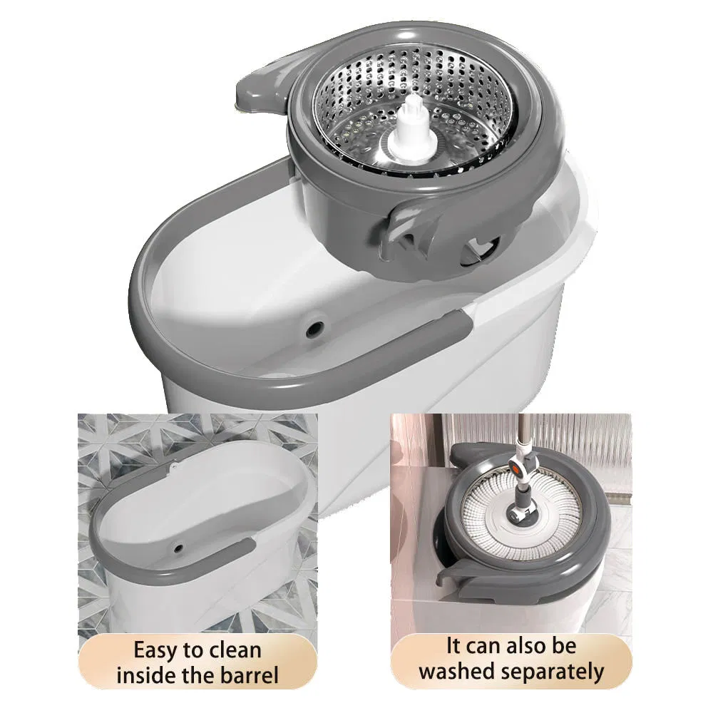 High-Quality Hands Free 360 Rotating Microfiber Mop Head Magic Spin Mop and Bucket Set for Floor Cleaning