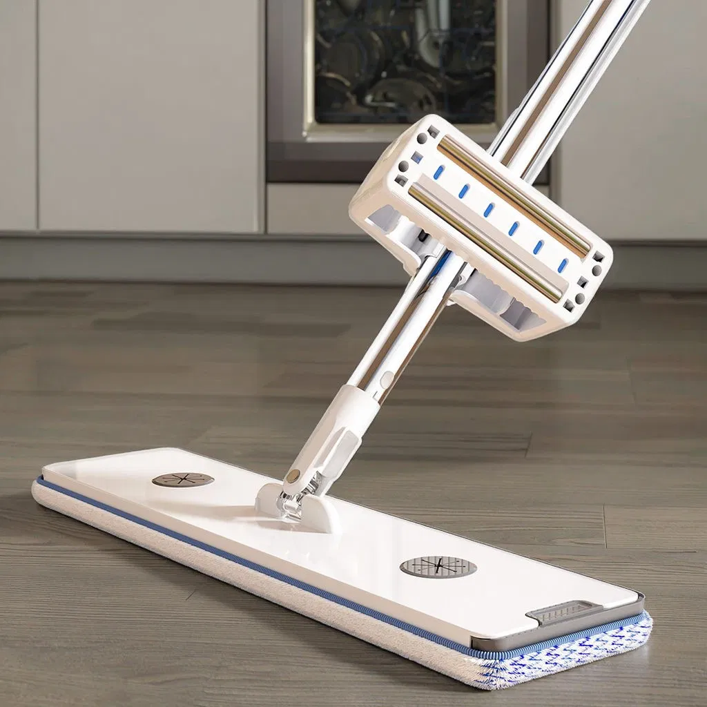 Household Floor Cleaning Extensible Microfiber Flat Mop with Bucket