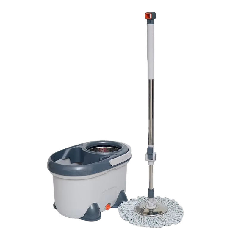 High Quality 360 Degree Magic Rotating Durable Twist Handle Microfiber Telescopic Steel Pole Cleaning Floor Mop and Bucket Set