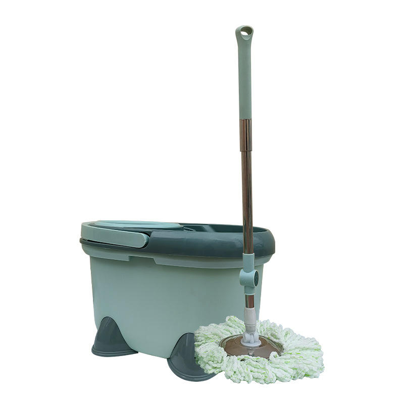 Floor Cleaning Spin Mop Microfiber Telescopic Mop and Bucket Set with Wheels Magic Cleaning